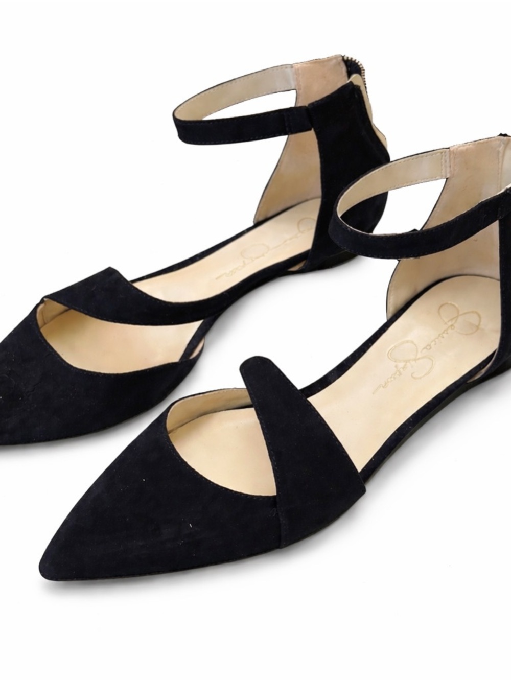 Jessica Simpson Women’s Black D’Orsay Heels Size 10 Pointed Toe